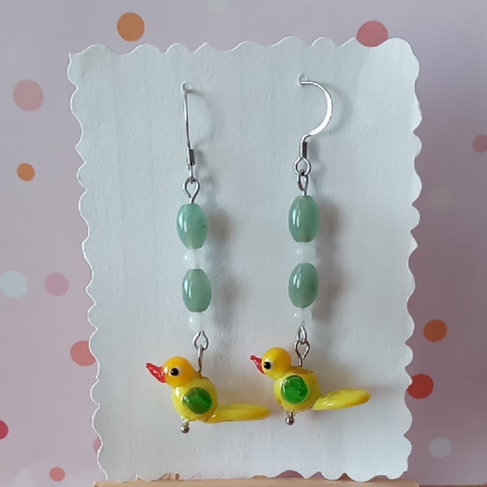 Yellow Bird Earrings